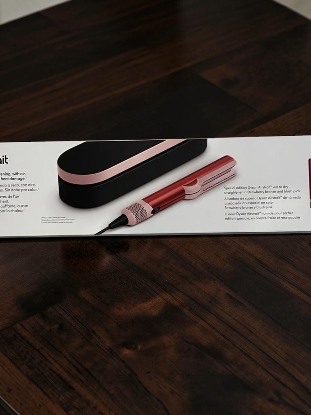 Dyson Airstrait Special Edition strawberry bronze with case brand (NEW)